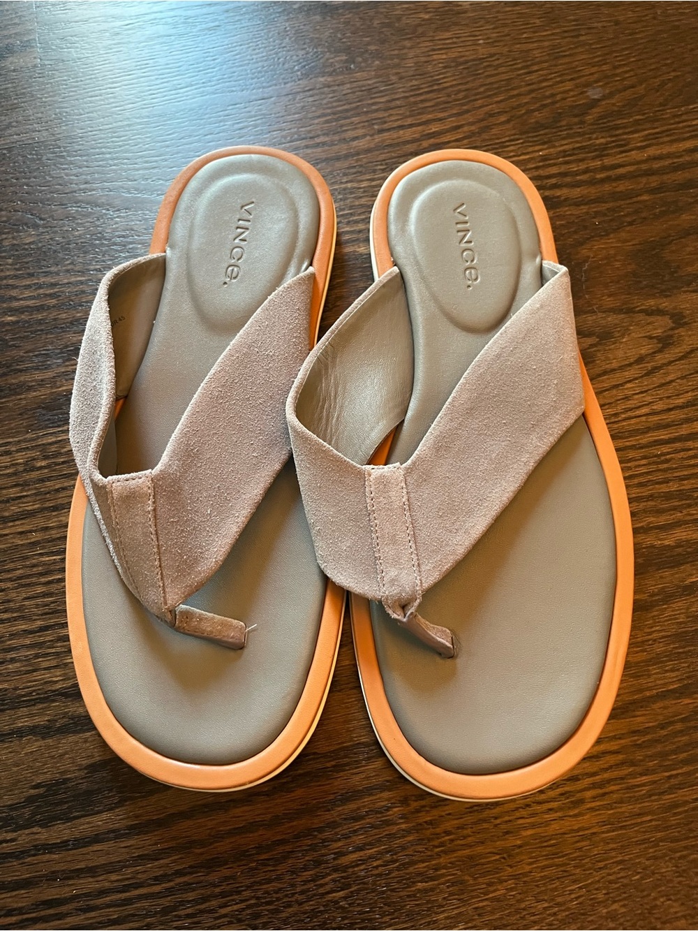 Vince Dean Suede and leather Sandals